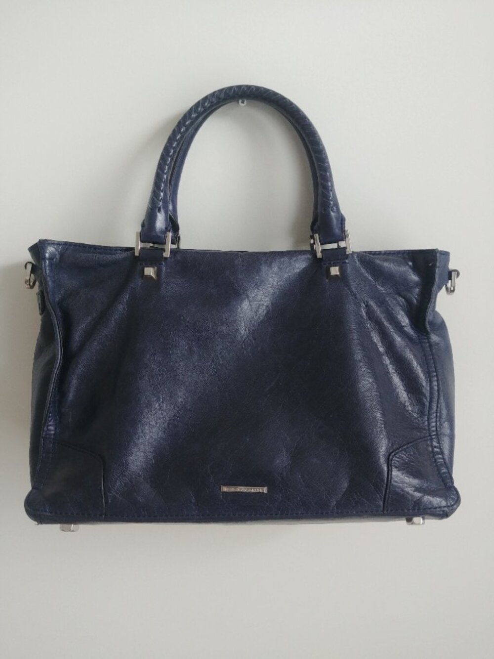 Rebecca Minkoff dark blue 100% genuine leather bag purse crossbody strap